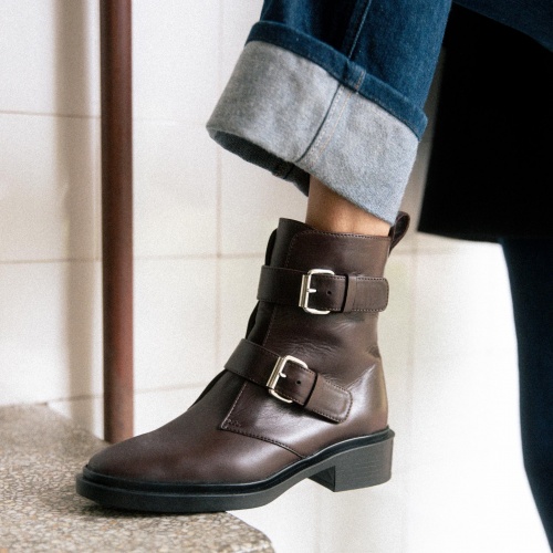 Anya boots, deep brown